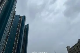 注意！上海“两蓝一黄”三预警高挂中，网友：雨像倒下来的，开车像开船……图片