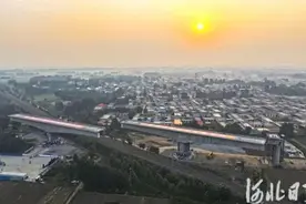 全线跨度最大的转体桥“从容转身”！这一高铁项目沧州段有了重大进展图片