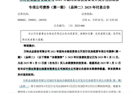 万科最新公告：周三付息！图片