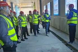 山东省建筑优秀技术工匠赴青岛地铁7号线项目观摩交流图片