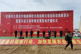 甘南州首届农作物耕种收全程机械化现场会举行图片