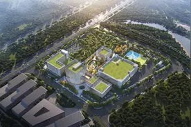 中交一航局武汉移动通信基地项目主体结构全面封顶图片