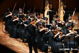 用西洋乐器传播中国声音，广州越秀举办小云雀交响乐团音乐会图片