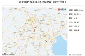 已5次余震！河北廊坊发生4.2级地震！北京地震局回应！如何设置地震预警？图片