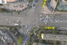 昆明这个路口可变车道已落地，车辆排队时长缩短了！图片