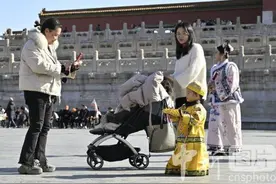 北京天气晴好 故宫游人如织图片