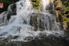 山东好景丨走！到济南南山里看瀑布美景图片