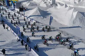 （体育）自行车——2025第二届上海合作组织雪地自行车赛在哈尔滨开赛图片