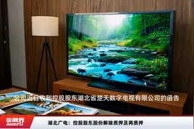 湖北广电：控股股东股份解除质押及再质押视频封面