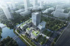 庆盛人工智能孵化器项目1号楼地下结构冲出正负零图片