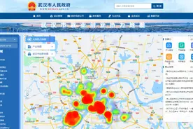 武汉市人民政府上线“就业创业热力地图”，实时显示武汉200个重点区域人流量变化图片