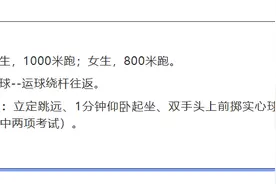福建三地体育中考项目定了！图片