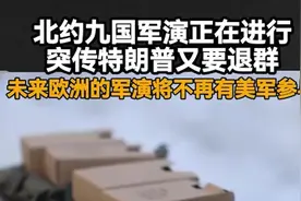 北约九国军演正在进行，突传特朗普又要退群，“未来欧洲的军演将不再有美军参与”图片