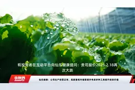 仙乐健康：公司生产经营正常，高度重视市值管理并考虑多种工具提升投资价值视频封面