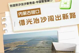 内蒙古磴口：借光治沙闯出新路——创造防沙治沙新奇迹·中国智慧篇⑦图片
