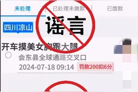警方：“男子开车摸美女胸跟大腿被交通处罚”系不实信息，编造者被行拘图片