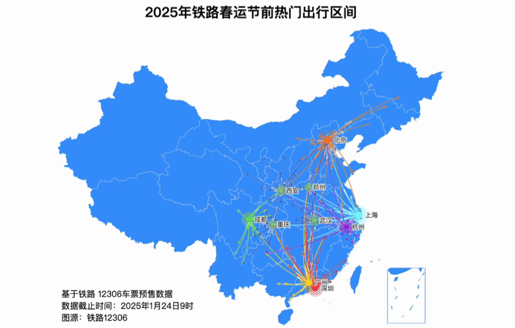 中国铁路：计划加开旅客列车2051列！图片