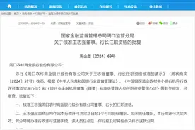 周口农商行行长王志强任职资格获批图片