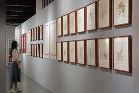 非遗木版水印艺术展走进同济大学图片