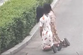 女子因打牌输了跪路边？公共场合个人行为不能随心所欲图片