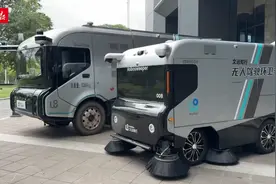 全球首款覆盖全场景L4级无人驾驶环卫车广州首发图片