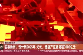 长三角日历 安徽滁州：预计到2025年 光伏、储能产值将突破3000亿元视频封面