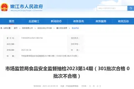 黑龙江省嫩江市市场监督管理局发布2023第14期食品抽检信息图片