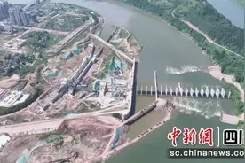 中交四航局渠江风洞子航运工程完成二枯期施工图片