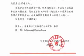 一句“我们去张家界看落叶”爆火后，张家界文旅中韩双语发函邀请《苦尽柑来遇见你》剧组图片