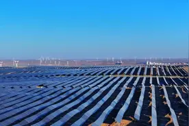 宁夏“西电东送”再增“沙戈荒”绿色电源图片