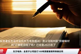 东方电热：全资子公司签订100吨预镀镍钢带购销合同视频封面