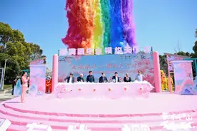 浙江宁海：以花为媒 近百名国际人才相聚第五届桥头胡樱花节图片