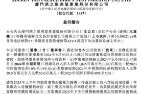 燕之屋净利润较同期下降约40%至50% 巩俐、王一博为代言人 去年宣传费用约占三成图片
