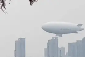 好大一只！今天，绍兴上空飞艇现身图片