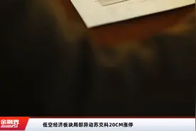 低空经济板块局部异动苏交科20CM涨停视频封面