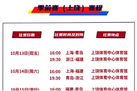 CBA季前赛赛程公布图片