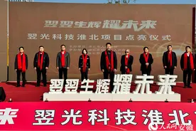 淮北首个电子信息产业“20亿”项目点亮投产图片
