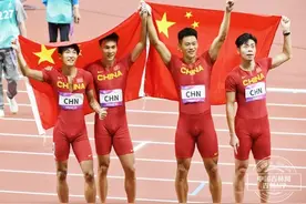 吉林运动员陈佳鹏杭州亚运会4x100接力夺冠 “这枚金牌不止属于我，更属于吉林”图片
