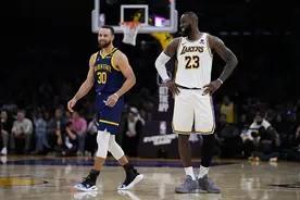NBA｜湖勇大战戏份真多 浓眉哥因伤退赛 最后时刻计时器“罢工”图片