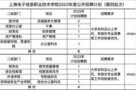 上海电子信息职业技术学院招聘10名工作人员，9月20日前可报名图片