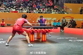 张本智和姆巴佩庆祝动作图片