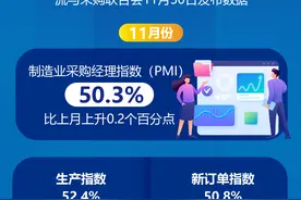 （图表）新华全媒+丨11月份中国制造业PMI为50.3%图片