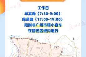 广州明起实施“高峰限行”，有执法过渡期！一图速览更多热点问答→图片