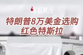 特朗普8万美金选购红色特斯拉图片