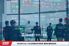 四川发行506.75亿元再融资专项债券 置换存量隐性债务视频封面