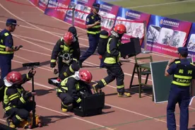 北京消防举办2024春季比武 2882名指战员同场竞技 快速搭建指挥部等项目首次出现图片