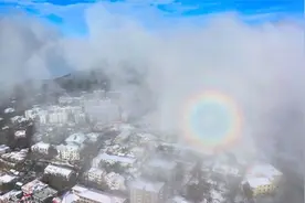 江西庐山：雪霁初晴 云雾翻涌绘仙境图片