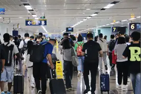 海口美兰机场有序恢复航班运行 目前均在T1航站楼进出港图片