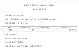 中国体育彩票12月23日开奖结果图片