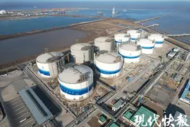 关键一步！全球罐容最大6座LNG储罐完成水压试验图片